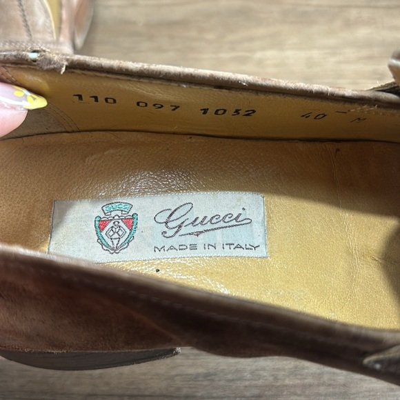 vintage Gucci Women suede Loafers Size 40 - Picture 4 of 12
